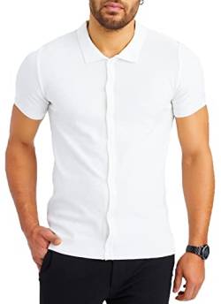 Leif Nelson Herren Hemd Kurzarm Sommer T-Shirt Strandhemd Männer Freizeithemd Kurzarmhemd Jungen Sommerhemd Basic Shirt Freizeit Sweater LN7675 Ecru Größe XL von Leif Nelson