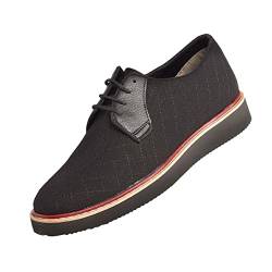 Leif Nelson Herren Schuhe für Freizeit Business mit Schnürsenkel Casual Männer Freizeitschuhe für Sommer Winter Elegante Brogue Herrenschuhe Sneaker Oxford Halbschuhe LN206, Schwarz, 40 EU von Leif Nelson