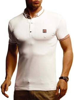 Leif Nelson Sommer Poloshirt Kurzarm Herren T-Shirt Kragen (Beige, Größe XXL) - Casual Männer Poloshirts lang Baumwolle - Polo Shirt for Men Tshirt von Leif Nelson