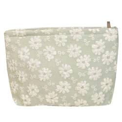 Leisofter Make-up Tasche, große Kapazität kosmetische Tasche Floral Make-up Tasche, Reisetasche Make-up Geldbörse Toiletten Aufbewahrungstasche für Damen von Leisofter