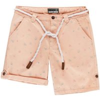 Leitfeuer Bermudas Damen Shorts mit maritimen Print - Kurze Hose mit geflochtenem Gürtel von Leitfeuer