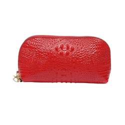 Lejdi Abendtaschen for Damen, Geldscheinklammern, Kartenetuis, Geldbörsen, Geldbörsen, Business-Handtaschen aus echtem Leder (Color : Red) von Lejdi