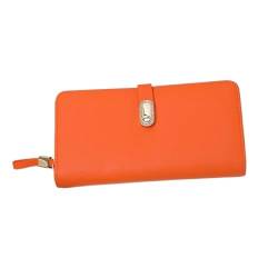 Lejdi Damen-Business-Geldbörsen, Handtaschen aus Rindsleder, Geldbörsen, Geldklammern aus echtem Leder (Color : Orange) von Lejdi