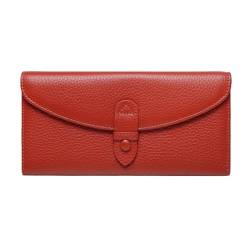 Lejdi Damenhandtaschen, Geldscheinklammern, Business-Geldbörsen, Geldbörsen, Kartenetuis aus echtem Leder, 19,1 cm (Color : Orange) von Lejdi