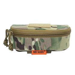 Lejie Brille Hard Shell Tactical Molle Reißverschluss Sonnenbrille Tragetasche Schutzbrille Tasche mit Clip von Lejie