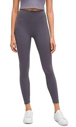 Lemedy Damen hohe Taille Tight Yoga Pants Workout sportliche Leggings (Grau, XL) von Lemedy