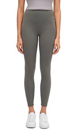 Lemedy Damen hohe Taille Tight Yoga Pants Workout sportliche Leggings (Olivgrün, XL) von Lemedy