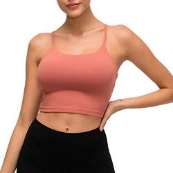 Lemedy Sport-BH, für Damen, gepolstert, Fitness, Workout, Laufshirt, Yoga, Tanktop - - Large von Lemedy