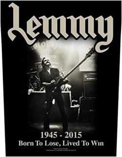 Lemmy Born To Lose Rückenaufnäher Motörhead Backpatch Y von Lemmy