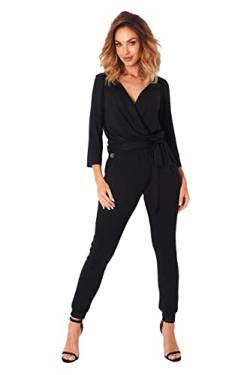 Lemoniade eleganter Jumpsuit in verschiedenen Varianten und Farben (L, Modell 2 Schwarz) von Lemoniade