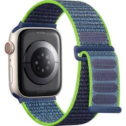 Lenrao Kompatibel mit den Apple Watch-Armbändern 44 mm, 45 mm, 42 mm, 49 mm, weiches Nylon-Sportarmband, kompatibel mit Apple Watch-Armband für Herren, kompatibel mit iWatch-Armbändern der Serie SE von Lenrao