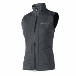 LENZ heat vest 2.0 women + pair of heat pad SCHWARZ/GRAU MELANGE - XL von Lenz