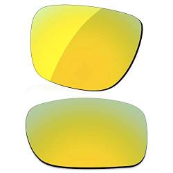 LenzReborn Polarisierte Linse Ersatz für Oakley Holbrook OO9102 Sonnenbrille – mehr Optionen Gr. Einheitsgröße, Vergoldet gelb – polarisiert verspiegelt von LenzReborn