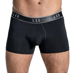 Leo Kurze, enganliegende, Bequeme Boxershorts aus Leichter Mikrofaser von Leo