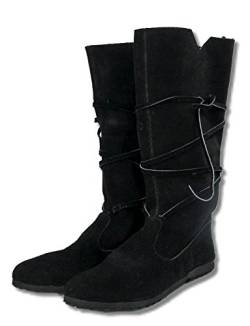 Leonardo Carbone Mittelalter Herrenstiefel mit Gummisohle 43/schwarz von Leonardo Carbone