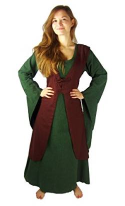 Leonardo Carbone Mittelalter Marktkleid - Damen Mittelalterüberkleid Brisella XL/braun von Leonardo Carbone