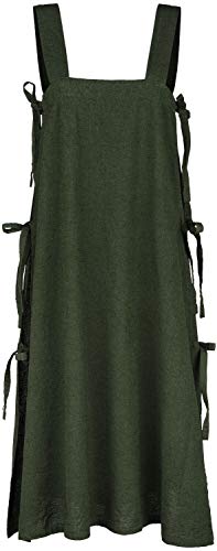 Leonardo Carbone Wikinger Überkleid Hildegard Kleid grün S-M von Leonardo Carbone