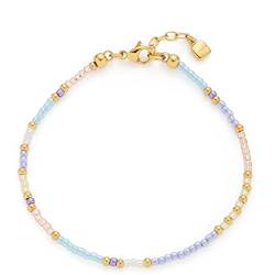 Leonardo Ciao Calypso Armband, Armschmuck aus Edelstahl mit Perlen, blau lila gold weiß Miyuki-Perle, 17,5-19 cm, Damen Schmuck, 022966 von Leonardo Jewels