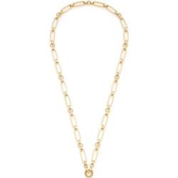 Leonardo Jewels Halskette Mathilde Clip&Mix, Kette aus Edelstahl mit Ring zum Anhängen von Charms, Länge 65 cm, massive Kettenglieder, goldfarben, Geschenk für Frauen, 024266 von Leonardo Jewels