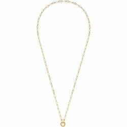 Leonardo Jewels Moda Clip&Mix Damen Halskette aus Edelstahl IP Gold mit Ring für Charms Anhänger, Länge 80 cm, Schmuck Geschenk für Frauen 023345 von Leonardo Jewels