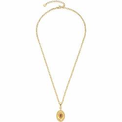 Leonardo Jewels Rubi Damen Halskette aus Edelstahl IP Gold mit Anhänger mit Glaskristall, geeignet für Gravur, Länge 45-50 cm, Schmuck Geschenk Jahrestag 023216 von Leonardo Jewels