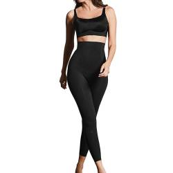 Leonisa Shapewear Bauchweg Damen Leggings/high Waist Body Shaper Sport Leggings-Schwarz-XL von Leonisa