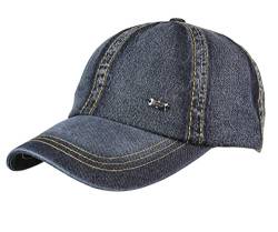 Leoodo Herren Damen Military Army Stil Cap aus Baumwolle verstellbare Sonnen Kappe für Wandern und Sport, Mütze Farbe 2020:Jeans Schwarz von Leoodo