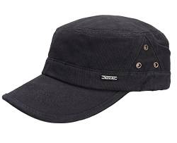 Leoodo Herren Damen Military Army Stil Cap aus Baumwolle verstellbare Sonnen Kappe für Wandern und Sport, Mütze Farbe 2020:Schwarz von Leoodo