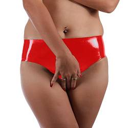 Latex Ouvert Slip in rot von Lequida von Lequida