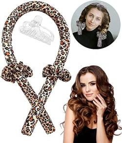 Heatless Curls Band,Curling Rod Stirnband Curler,Foam Heatless Curlers,DIY Keine Hitze Locken Seidenband Lockenwickler Weiches Stirnband Wellen Hair Styling Tools für langes mittleres Haar von Lerkely