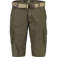 LERROS Cargo-Bermudas, Baumwolle, Beintaschen, für Herren, grün, 32 von Lerros