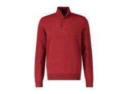 Strickpullover LERROS "LERROS Troyer in Twist-Strick" Gr. M, rot (ruby red) Herren Pullover Troyer von Lerros