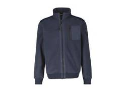 Sweatjacke LERROS "LERROS Polar Fleece Sweatjacke" Gr. S, blau (classic navy) Herren Sweatjacken von Lerros