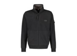 Sweatjacke LERROS "LERROS in weicher Qualität" Gr. S, schwarz (black) Herren Sweatjacken von Lerros