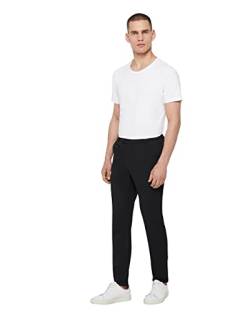 Les Deux Como Hose Herren Stoffhose mit Stretch - Slim Fit und weiche Innenseite (Schwarz, 33W) von Les Deux