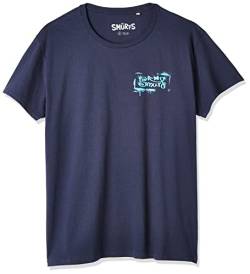 Les Schtroumpfs Herren Mesmurfts002 T-Shirt, Marineblau, XXL von Les Schtroumpfs