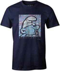 Les Schtroumpfs Herren Mesmurfts004 T-Shirt, Marineblau, 56 von Les Schtroumpfs