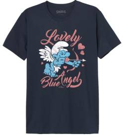 Les Schtroumpfs Herren Mesmurfts019 T-Shirt, Marineblau, M von Les Schtroumpfs