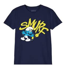 Les Schtroumpfs Jungen Bosmurfts014 T-Shirt, Marineblau, 6 Jahre von Les Schtroumpfs