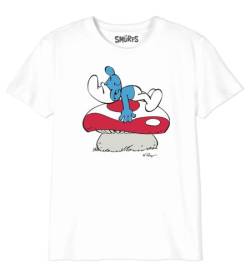 Les Schtroumpfs Jungen Bosmurfts029 T-Shirt, weiß, 14 Jahre von Les Schtroumpfs