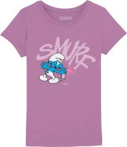 Les Schtroumpfs Mädchen Gismurfts001 T-Shirt, Rosa, 6 Jahre von Les Schtroumpfs