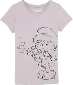 Les Schtroumpfs Mädchen Gismurfts003 T-Shirt, Rosa, 10 Jahre von Les Schtroumpfs