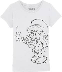 Les Schtroumpfs Mädchen Gismurfts003 T-Shirt, weiß, 10 Jahre von Les Schtroumpfs
