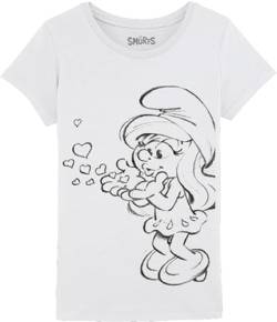 Les Schtroumpfs Mädchen Gismurfts003 T-Shirt, weiß, 12 Jahre von Les Schtroumpfs