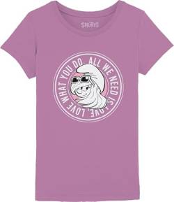 Les Schtroumpfs Mädchen Gismurfts004 T-Shirt, Rosa, 6 Jahre von Les Schtroumpfs