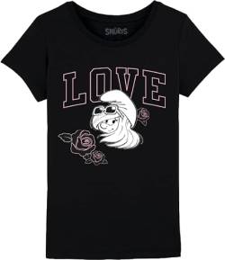 Les Schtroumpfs Mädchen Gismurfts005 T-Shirt, Schwarz, 12 Jahre von Les Schtroumpfs