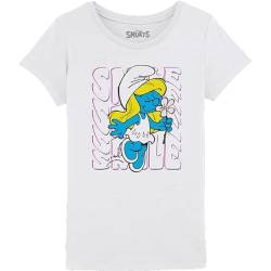 Les Schtroumpfs Mädchen Gismurfts008 T-Shirt, weiß, 10 Jahre von Les Schtroumpfs