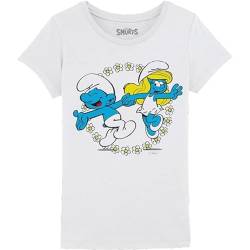 Les Schtroumpfs Mädchen Gismurfts009 T-Shirt, weiß, 12 Jahre von Les Schtroumpfs
