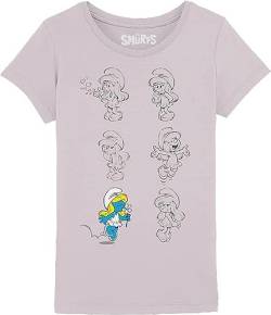 Les Schtroumpfs Mädchen Gismurfts012 T-Shirt, Rosa, 12 Jahre von Les Schtroumpfs