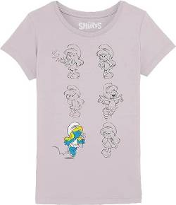 Les Schtroumpfs Mädchen Gismurfts012 T-Shirt, Rosa, 6 Jahre von Les Schtroumpfs